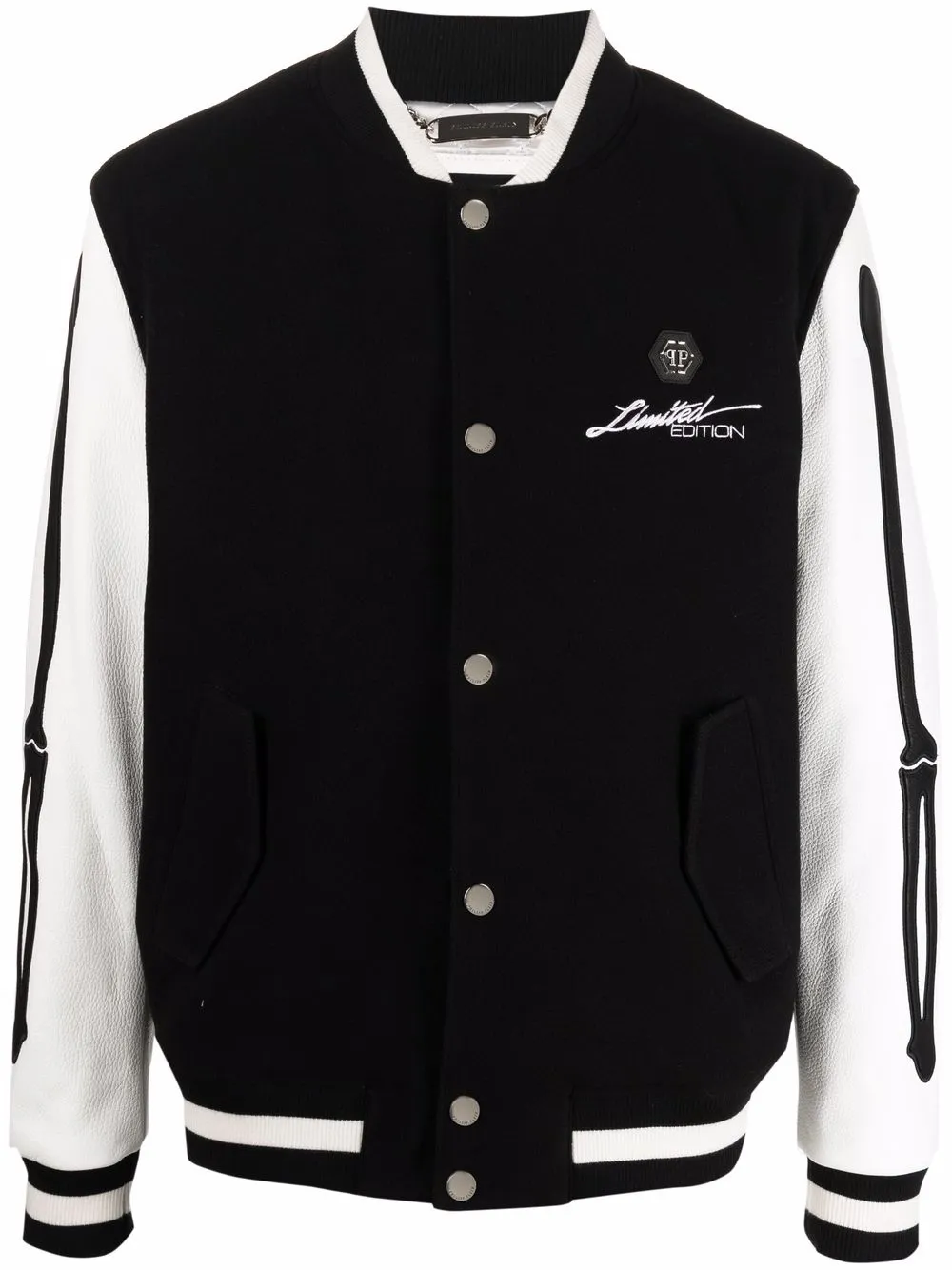 Бомбер College с логотипом Philipp Plein, черный
Бомбер College с логотипом Philipp Plein, черный