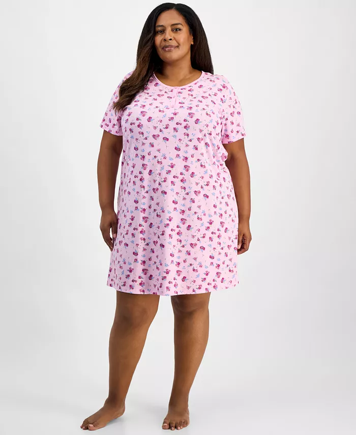 Хлопковая пижамная рубашка больших размеров Henley Essential Charter Club, фиолетовый
Хлопковая пижамная рубашка больших размеров Henley Essential Charter Club, фиолетовый