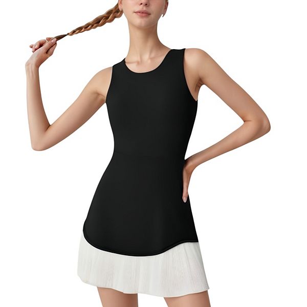 Женское платье для тенниса без рукавов с круглым вырезом, облегающим лифом и контрастной плиссированной юбкой Anna-Kaci, Black
Женское платье для тенниса без рукавов с круглым вырезом, облегающим лифом и контрастной плиссированной юбкой Anna-Kaci, Black