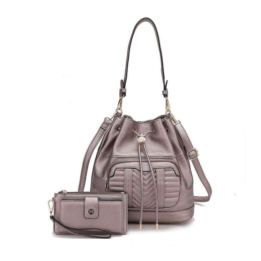 Mkf Collection Ryder Женская сумка через плечо из веганской кожи с кошельком от Mia K — 2 предмета MKF Collection, цвет Pewter
Mkf Collection Ryder Женская сумка через плечо из веганской кожи с кошельком от Mia K — 2 предмета MKF Collection, цвет Pewter