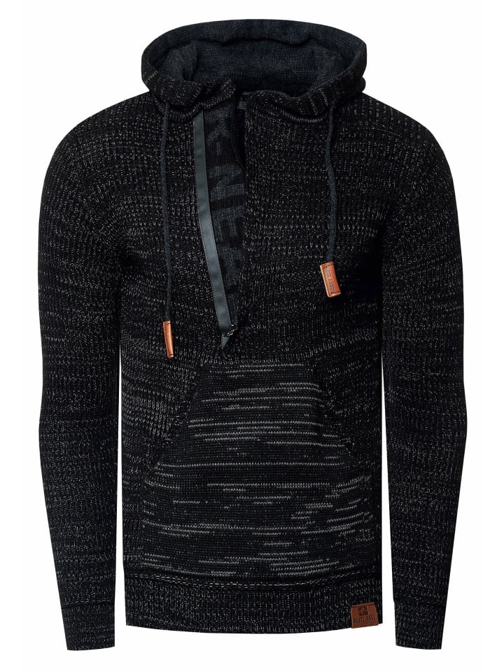 Плотный трикотажный свитер с капюшоном и застежкой-молнией на 1/2 дюйма, черный/антрацитовый Rusty Neal
Плотный трикотажный свитер с капюшоном и застежкой-молнией на 1/2 дюйма, черный/антрацитовый Rusty Neal