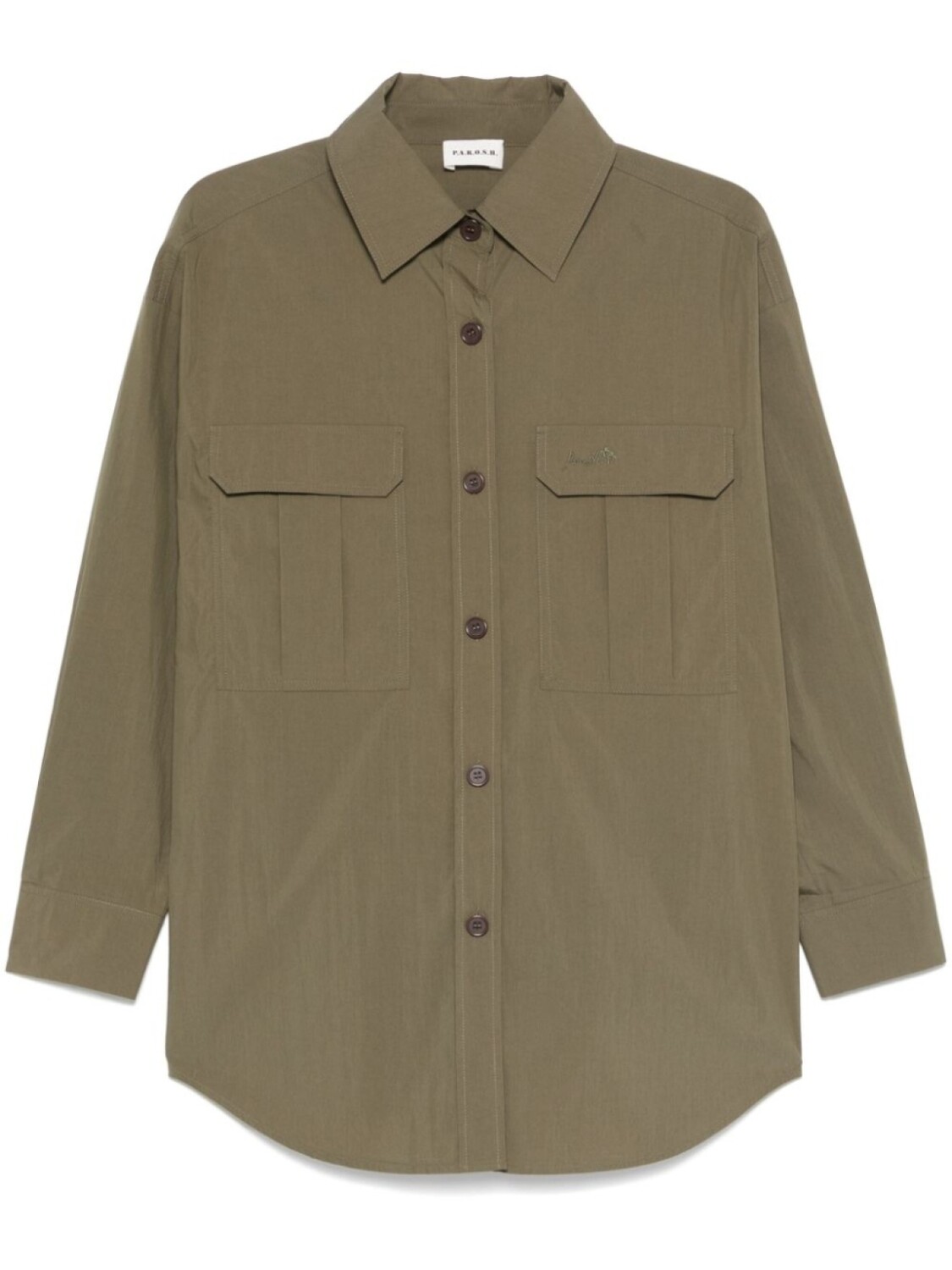 Футболка с вышитым логотипом PAROSH P.A.R.O.S.H., зеленый
Футболка с вышитым логотипом PAROSH P.A.R.O.S.H., зеленый