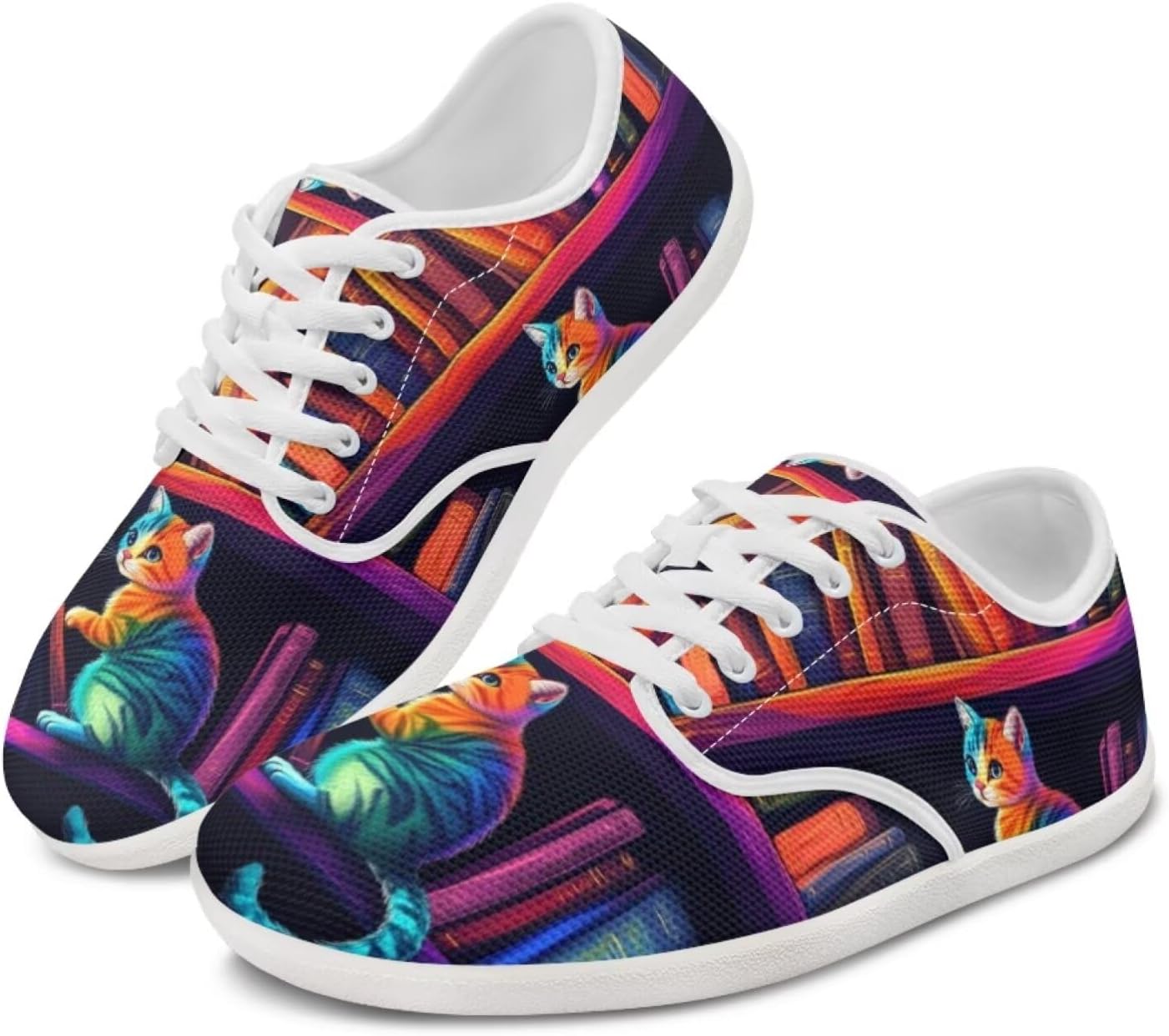 Женские босоножки Forchrinse Blue Galaxy с принтом кошки, с широкой носочной частью, кроссовки для ходьбы и бега, нулевая разница высот, шнуровка, Colorful Cat Books
Женские босоножки Forchrinse Blue Galaxy с принтом кошки, с широкой носочной частью, кроссовки для ходьбы и бега, нулевая разница высот, шнуровка, Colorful Cat Books