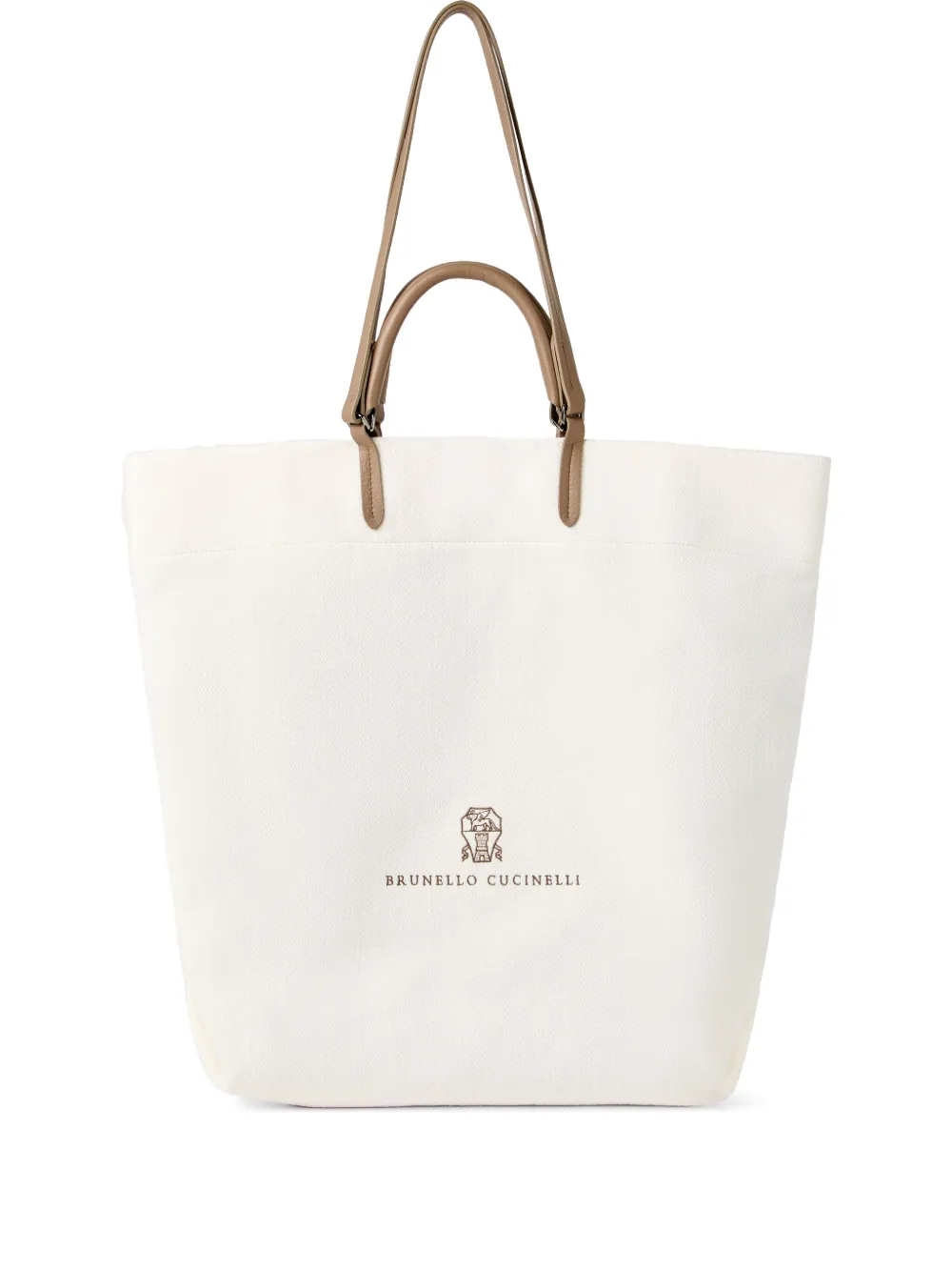 Большая сумка-тоут Brunello Cucinelli, белый
Большая сумка-тоут Brunello Cucinelli, белый