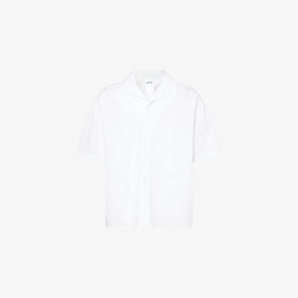 Рубашка Loewe из хлопкового поплина с коротким рукавом и вышивкой, белый
Рубашка Loewe из хлопкового поплина с коротким рукавом и вышивкой, белый