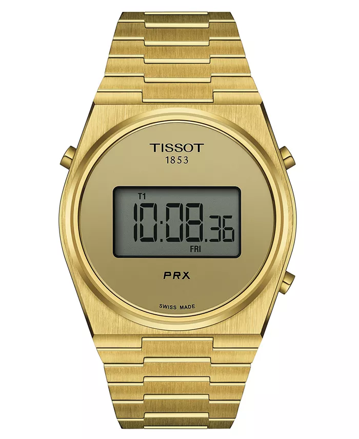 Мужские часы PRX Digital с золотым PVD-покрытием на стальном браслете, 40 мм Tissot
Мужские часы PRX Digital с золотым PVD-покрытием на стальном браслете, 40 мм Tissot