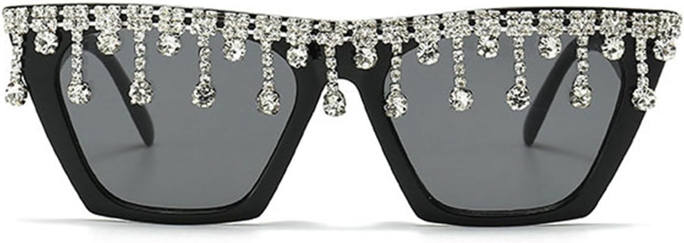 Солнцезащитные очки Willochra Fashion «Кошачий глаз» с кисточками и стразами, женские солнцезащитные очки с хрустальными кисточками, уникальные блестящие очки с бриллиантами, Black
Солнцезащитные очки Willochra Fashion «Кошачий глаз» с кисточками и стразами, женские солнцезащитные очки с хрустальными кисточками, уникальные блестящие очки с бриллиантами, Black