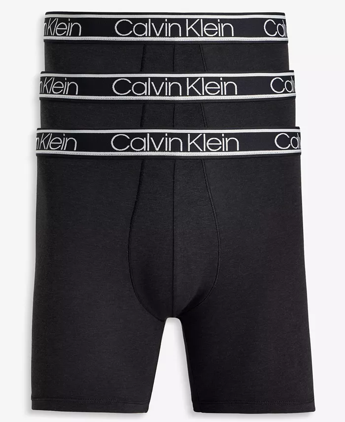 Мужские боксеры с логотипом Comfort, 3 шт Calvin Klein, черный 
Мужские боксеры с логотипом Comfort, 3 шт Calvin Klein, черный