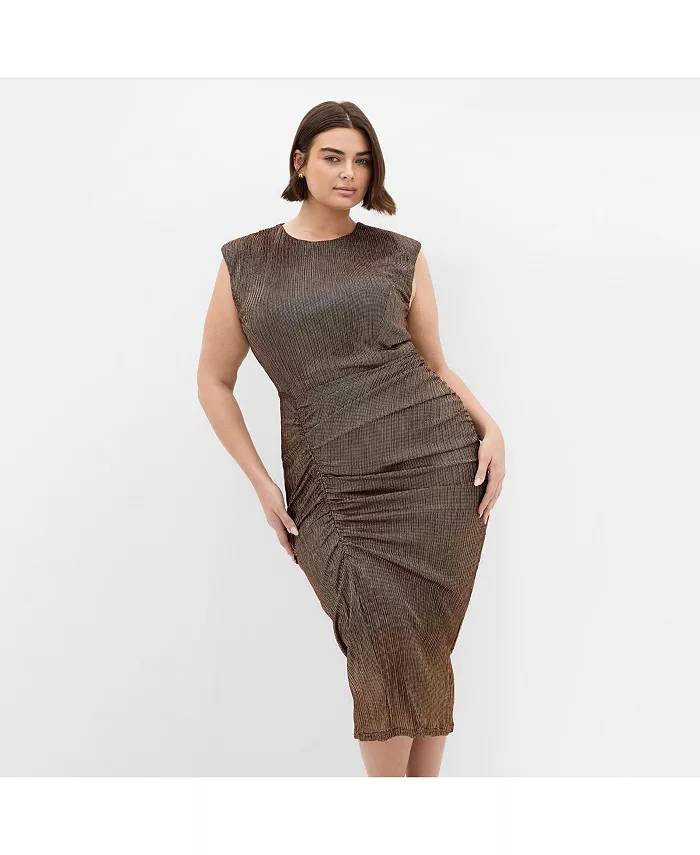 Платье Starlit больших размеров CITY CHIC, золотой
Платье Starlit больших размеров CITY CHIC, золотой