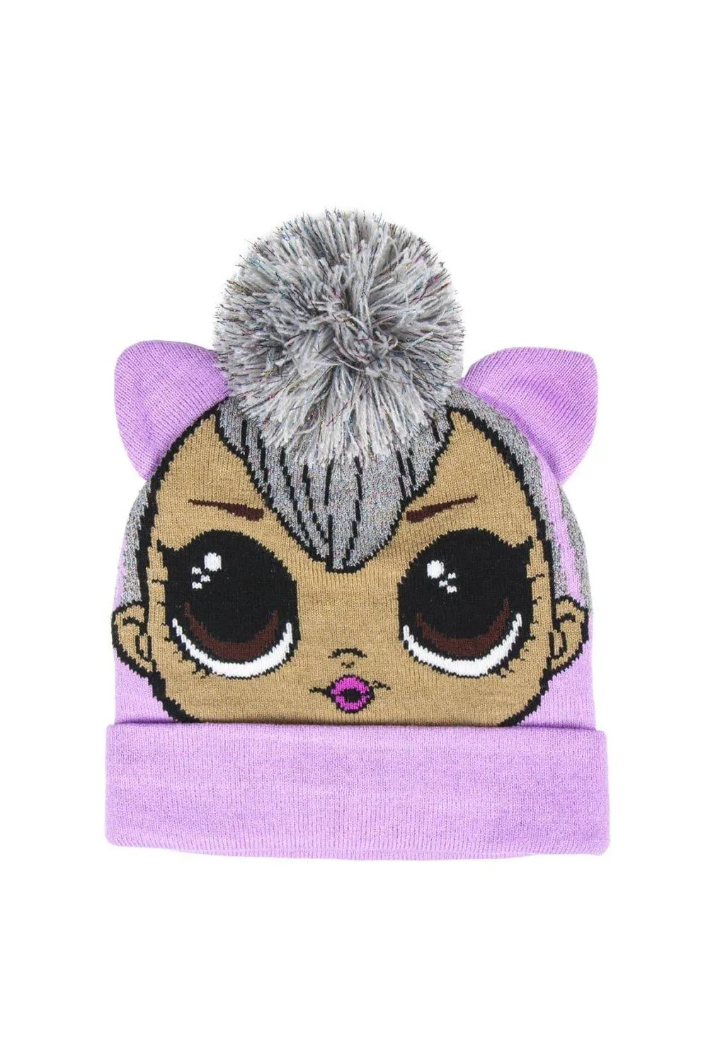 Зимняя шапка в стиле панк-бой LOL Surprise, фиолетовый
Зимняя шапка в стиле панк-бой LOL Surprise, фиолетовый