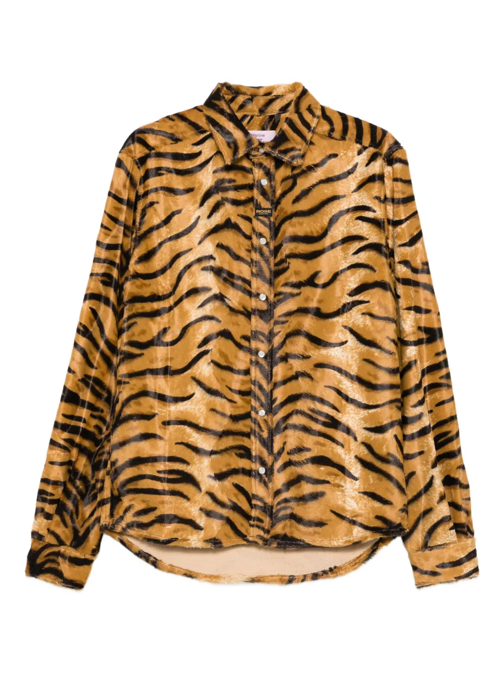 Фетровая рубашка с тигровым принтом Martine Rose, коричневый
Фетровая рубашка с тигровым принтом Martine Rose, коричневый