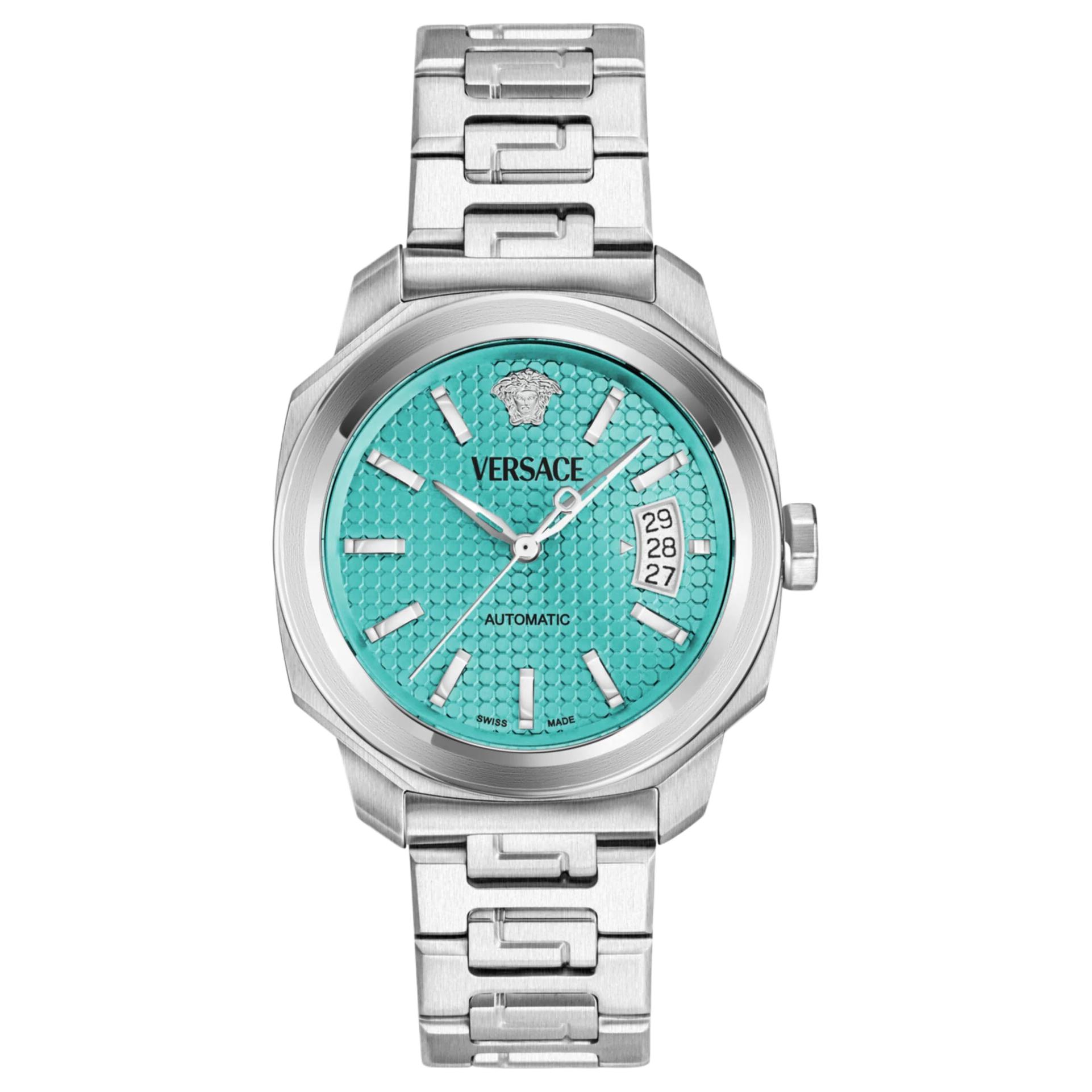 VERSACE Часы DYLOS AUTUMATIC, механический механизм, браслет из нержавеющей стали, 42 мм, синий циферблат, мужские
VERSACE Часы DYLOS AUTUMATIC, механический механизм, браслет из нержавеющей стали, 42 мм, синий циферблат, мужские