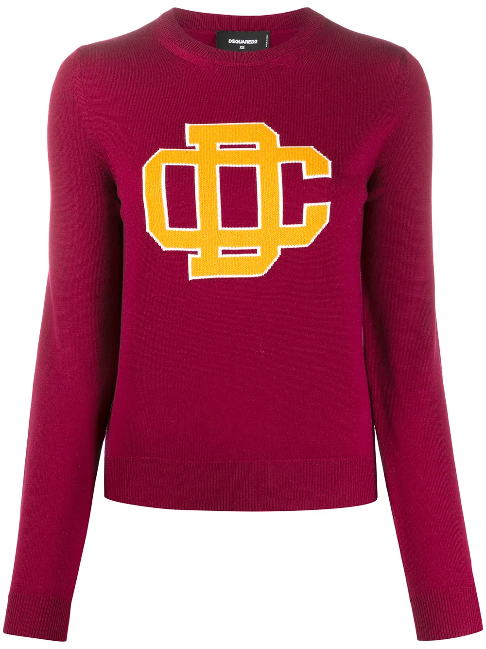 Вязаный свитер с логотипом DSQUARED2, красный
Вязаный свитер с логотипом DSQUARED2, красный