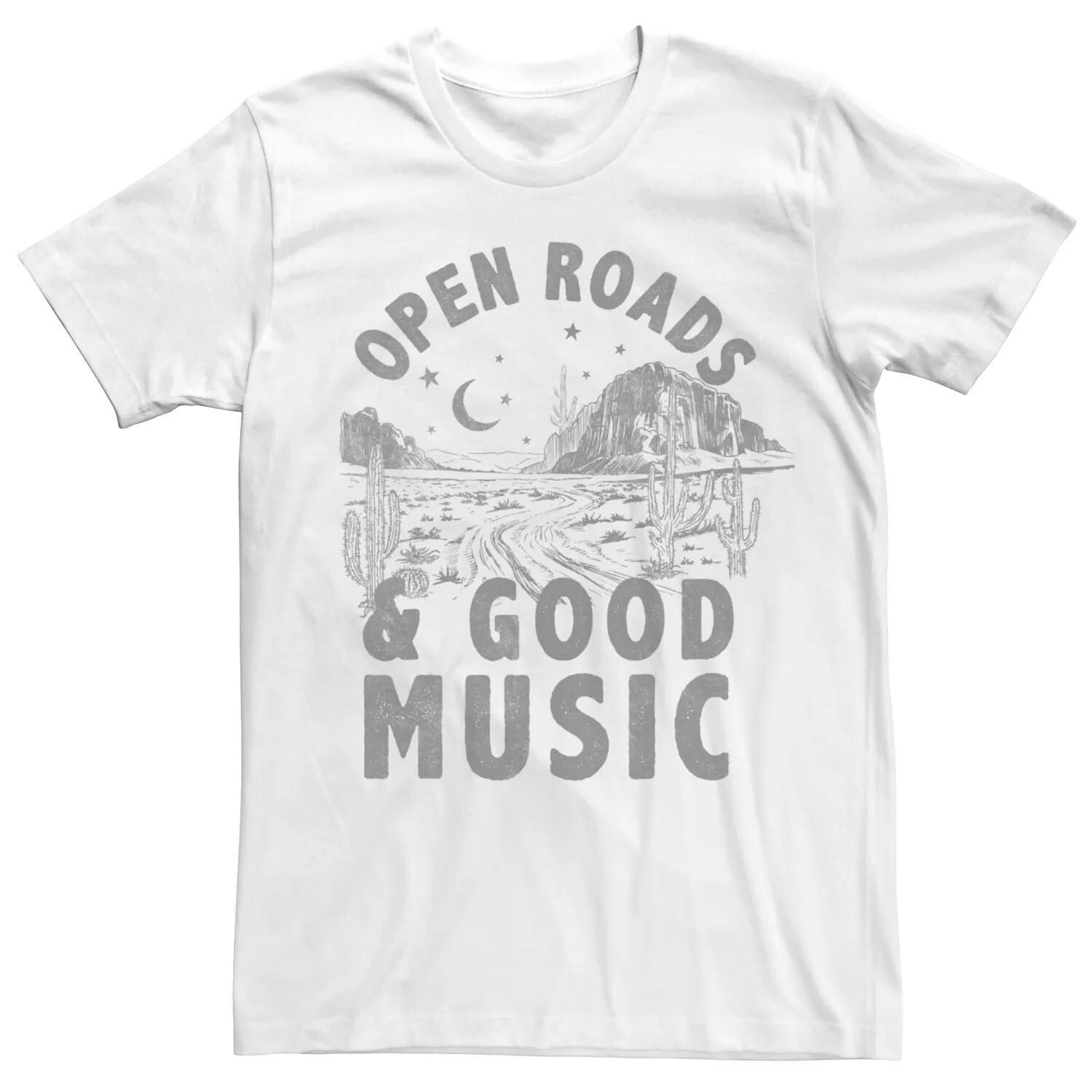 Мужская футболка с рисунком Open Roads Good Music Licensed Character
Мужская футболка с рисунком Open Roads Good Music Licensed Character