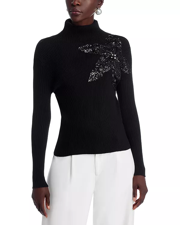 Свитер с цветочным узором из бисера Nancy Yang, черный
Свитер с цветочным узором из бисера Nancy Yang, черный