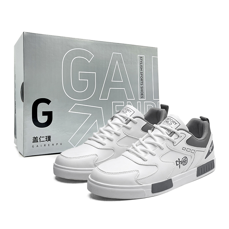 Нескользящие водонепроницаемые низкие амортизирующие кроссовки для мужчин Gai Renpu, White Gray Box
Нескользящие водонепроницаемые низкие амортизирующие кроссовки для мужчин Gai Renpu, White Gray Box