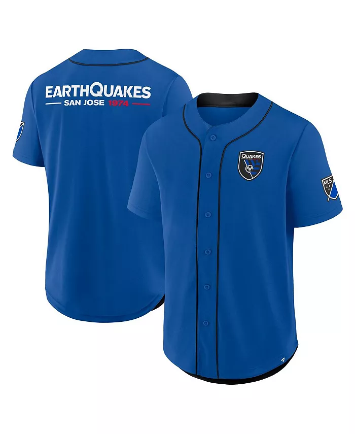 Мужская бейсбольная джерси синего цвета San Jose Earthquakes Injury Time Fanatics
Мужская бейсбольная джерси синего цвета San Jose Earthquakes Injury Time Fanatics
