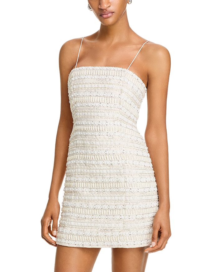 Фиолетовое мини-платье с декоративными элементами Alice and Olivia, слоновая кость/кремовый
Фиолетовое мини-платье с декоративными элементами Alice and Olivia, слоновая кость/кремовый