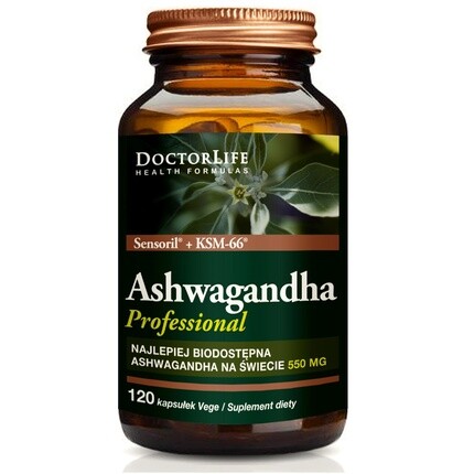 Ashwagandha Ksm-66 Sensoril Extract 550 мг Пищевая добавка - 120 капсул Doctor Life
Ashwagandha Ksm-66 Sensoril Extract 550 мг Пищевая добавка - 120 капсул Doctor Life