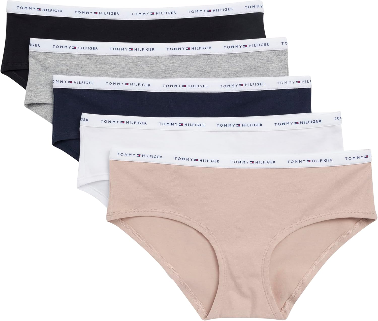 Женские трусы Tommy Hilfiger Classic Cotton с логотипом, 5 шт., Navy/White/Heather Grey/Black/Beige
Женские трусы Tommy Hilfiger Classic Cotton с логотипом, 5 шт., Navy/White/Heather Grey/Black/Beige