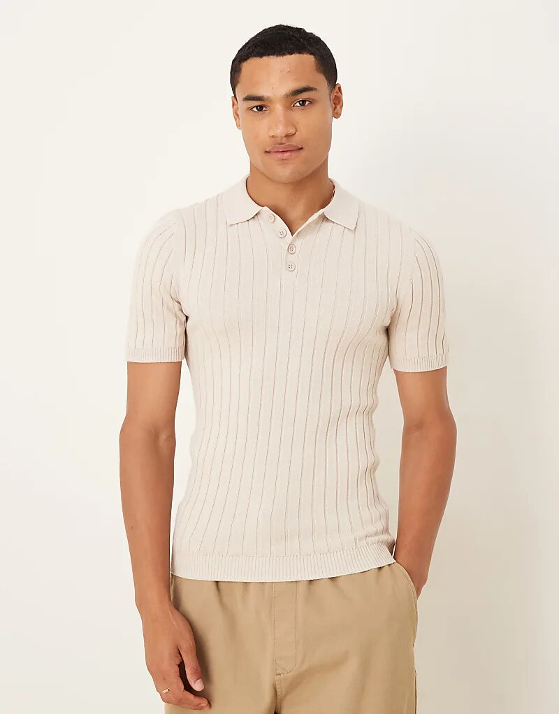 Футболка-поло ASOS DESIGN Muscle Fit из трикотажа в рубчик цвета «песок»
Футболка-поло ASOS DESIGN Muscle Fit из трикотажа в рубчик цвета «песок»