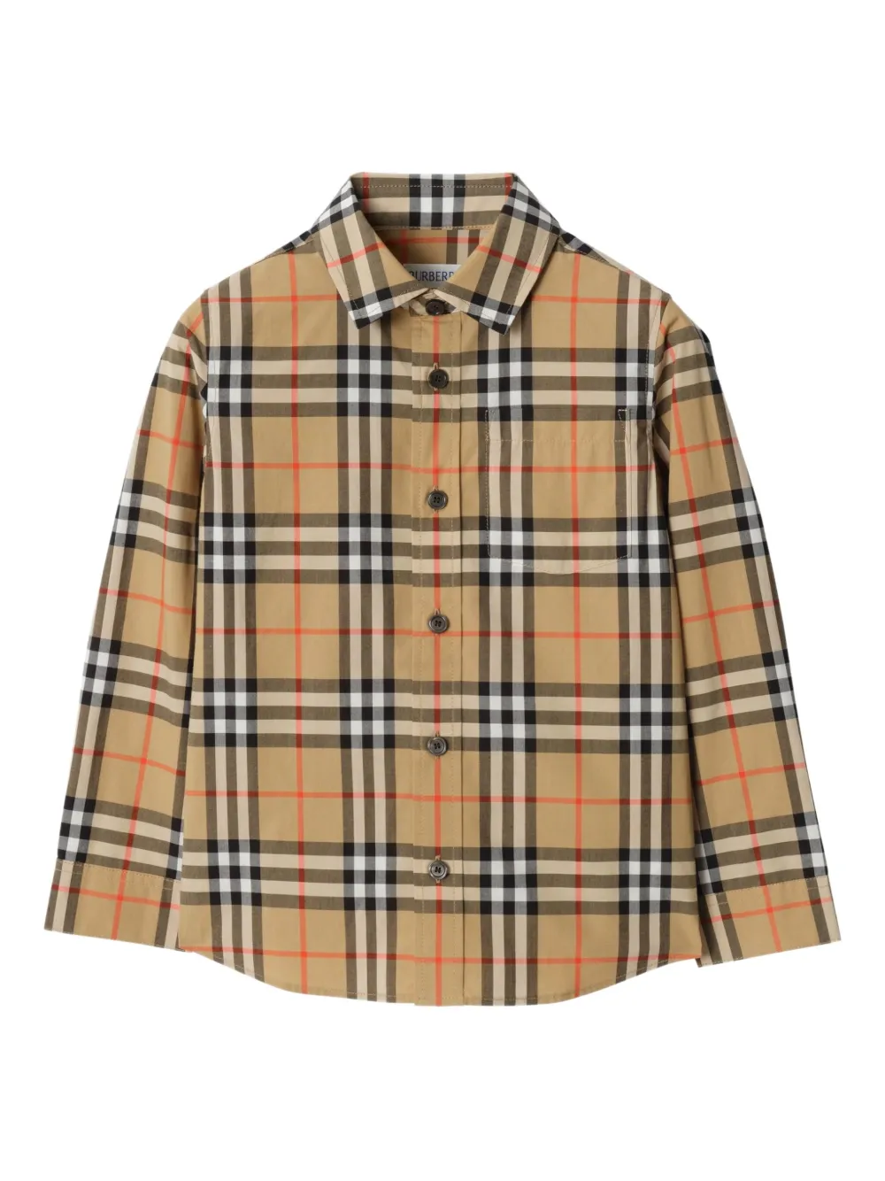 Рубашка из хлопка в клетку Burberry Kids, бежевый
Рубашка из хлопка в клетку Burberry Kids, бежевый