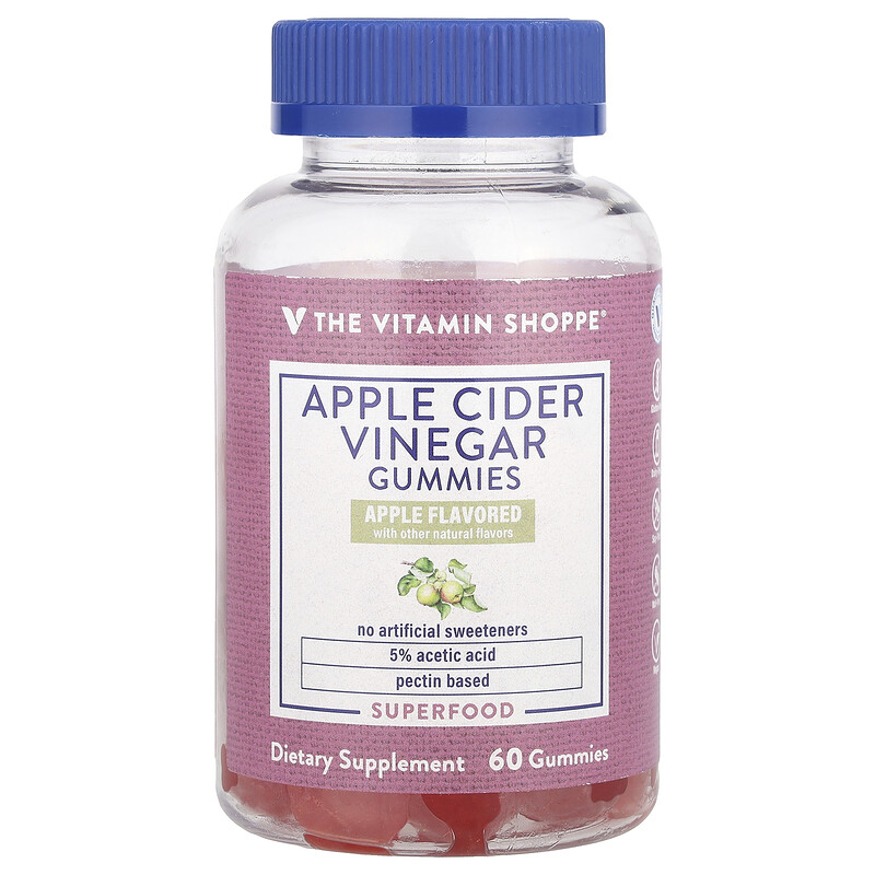 The Vitamin Shoppe, Жевательные мармеладки с яблочным уксусом, яблоко, 60 шт.
The Vitamin Shoppe, Жевательные мармеладки с яблочным уксусом, яблоко, 60 шт.