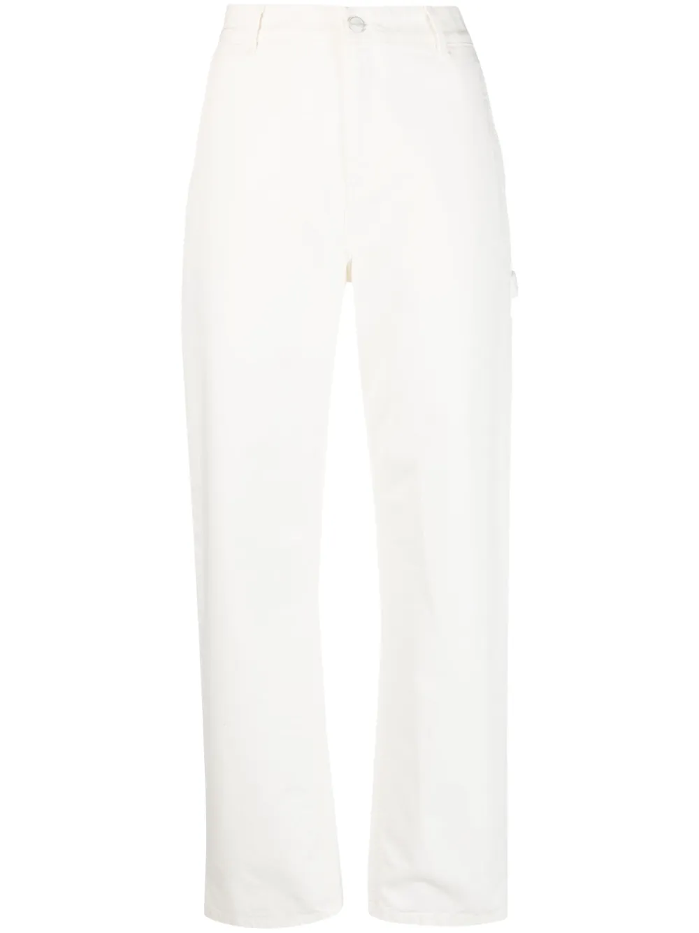 Прямые джинсы с нашивкой-логотипом CARHARTT WIP, нейтральный 
Прямые джинсы с нашивкой-логотипом CARHARTT WIP, нейтральный