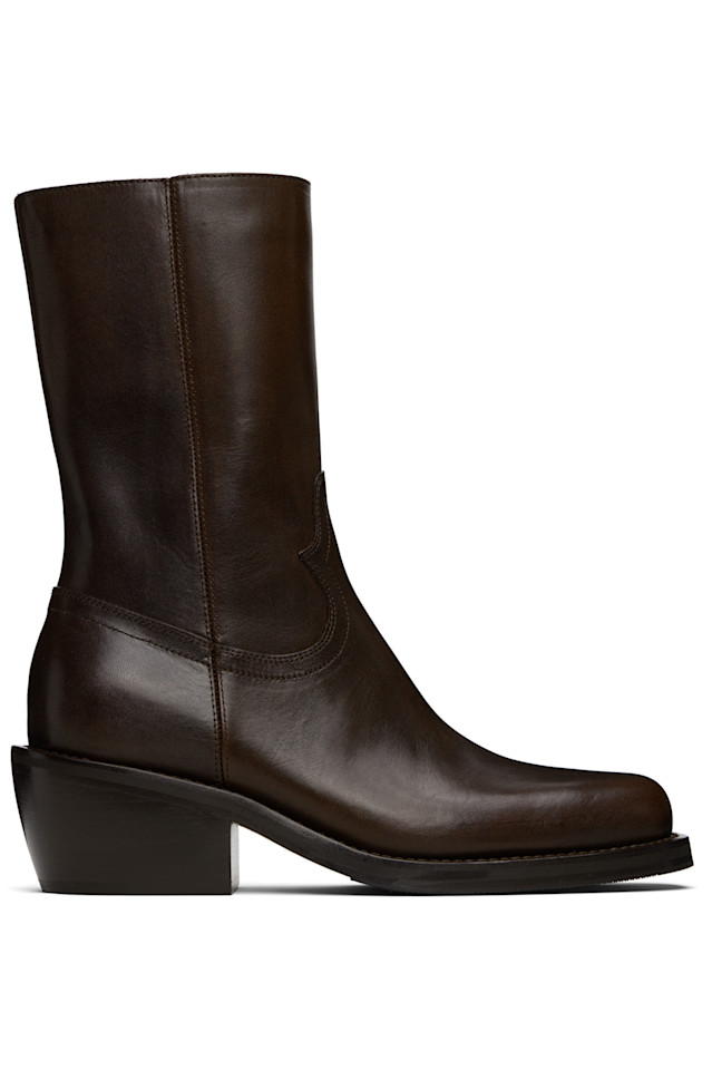 Кожаные ботинки Dries Van Noten, коричневый
Кожаные ботинки Dries Van Noten, коричневый