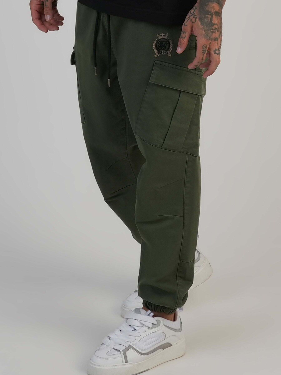 Обычные спортивные штаны SikSilk Slim Fit Cargos, зеленый
Обычные спортивные штаны SikSilk Slim Fit Cargos, зеленый