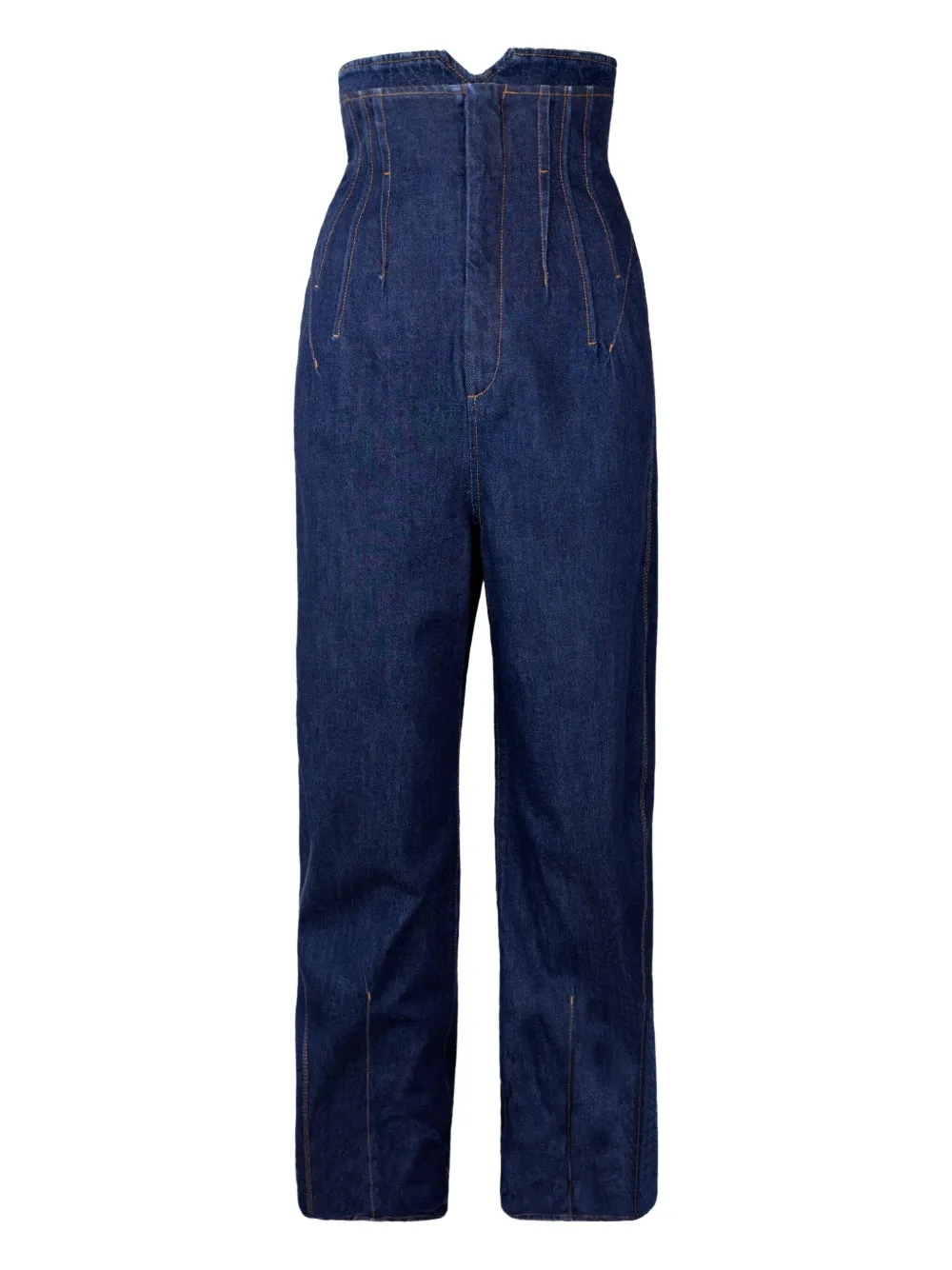 Джинсы с завышенной талией и швами SPORTMAX, синий
Джинсы с завышенной талией и швами SPORTMAX, синий