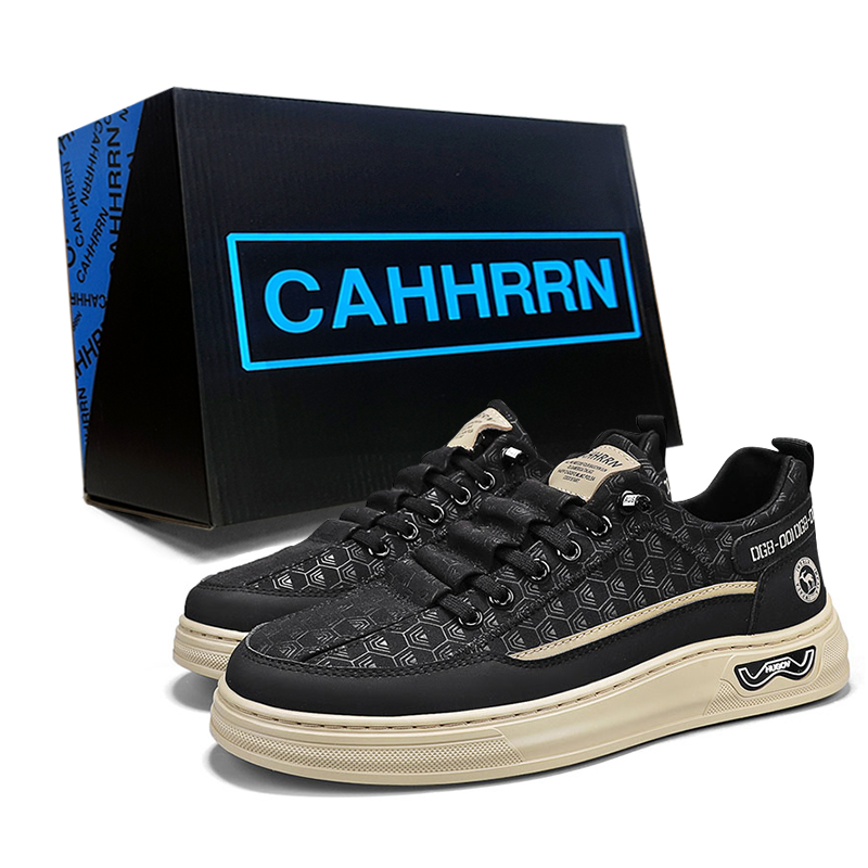 CAHHRRN Дышащие мужские скейтерские кеды лоу-топ черные, цвет Black
CAHHRRN Дышащие мужские скейтерские кеды лоу-топ черные, цвет Black