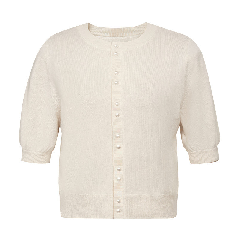 Кардиган кашемировый Deep Breath с жемчужными пуговицами, белый
Кардиган кашемировый Deep Breath с жемчужными пуговицами, белый