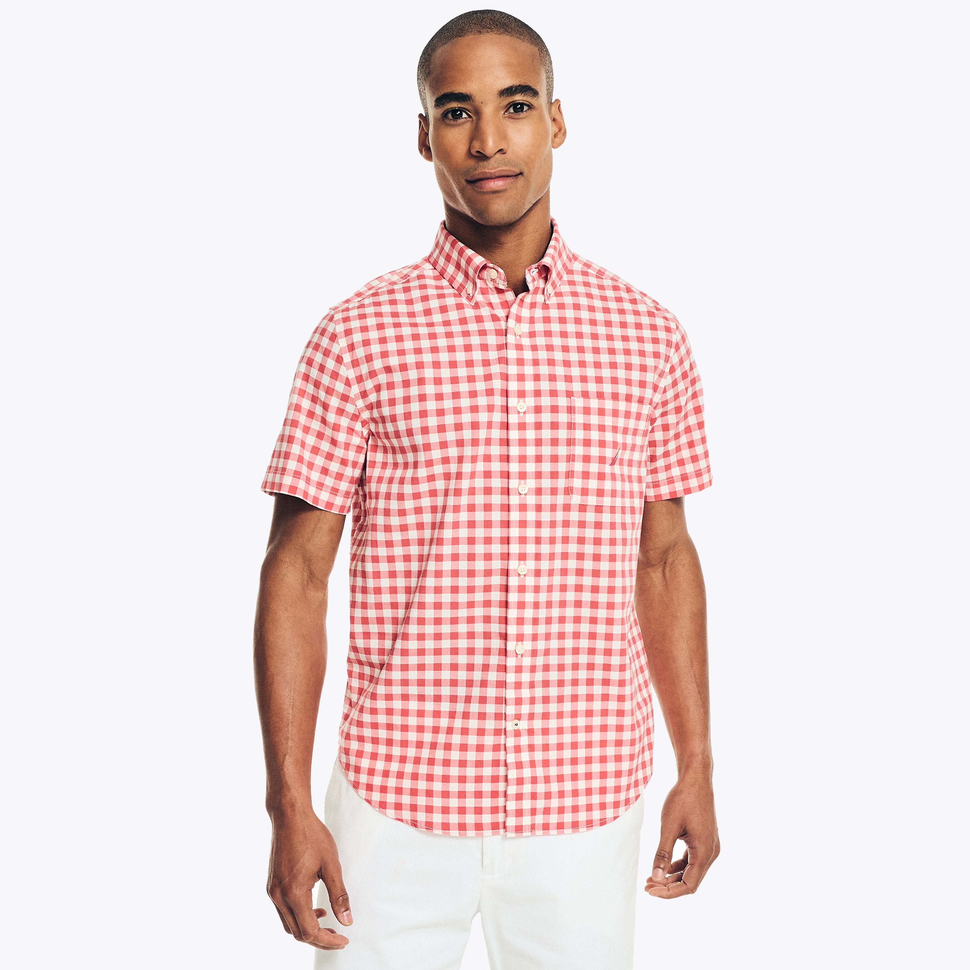 Мужская рубашка Nautica Sustainably Crafted Gingham Plaid с коротким рукавом, цвет sailor red
Мужская рубашка Nautica Sustainably Crafted Gingham Plaid с коротким рукавом, цвет sailor red