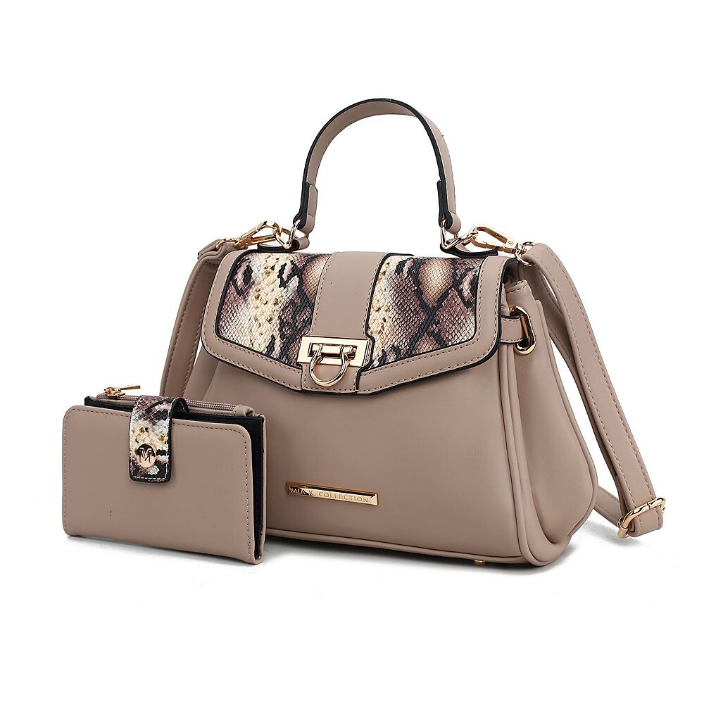 Mkf Collection Geny Женская сумка через плечо с тиснением под змею и бумажником от Mia K MKF Collection, бежевый
Mkf Collection Geny Женская сумка через плечо с тиснением под змею и бумажником от Mia K MKF Collection, бежевый