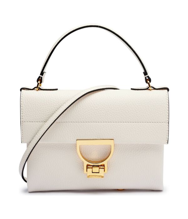 Кожаная сумка через плечо arlettis Coccinelle, экрю 
Кожаная сумка через плечо arlettis Coccinelle, экрю