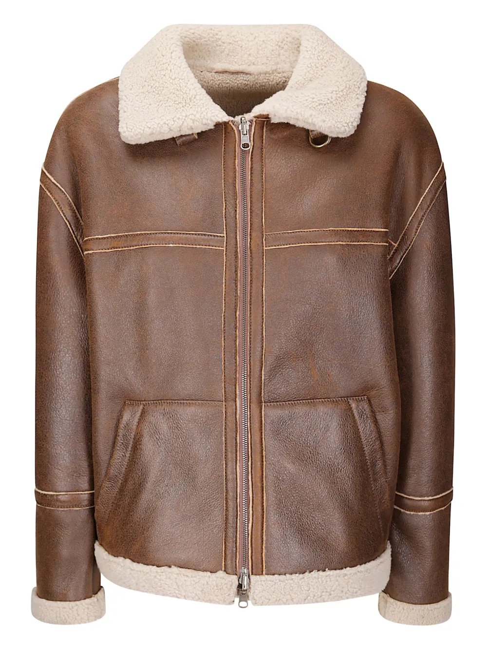 Кожаная куртка с воротником из овчины Salvatore Santoro, коричневый
Кожаная куртка с воротником из овчины Salvatore Santoro, коричневый