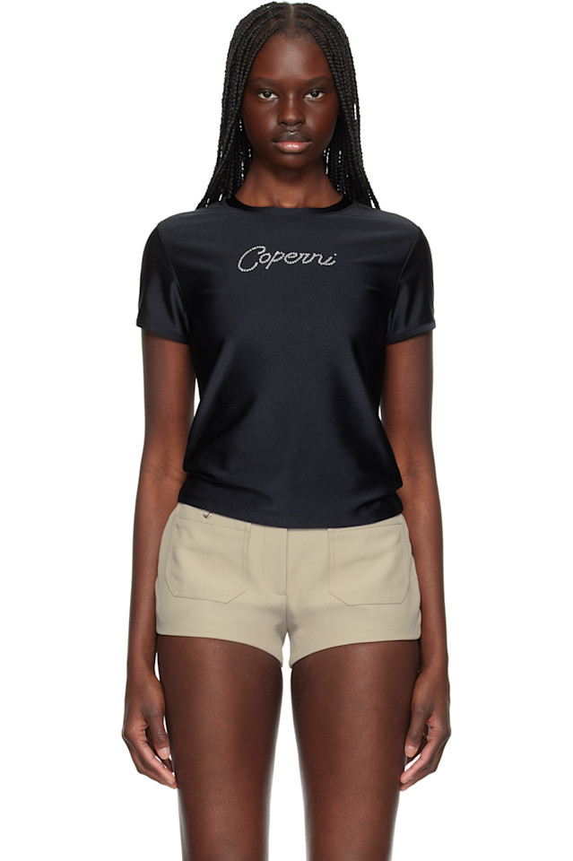 Футболка с кристальным логотипом Coperni, черный
Футболка с кристальным логотипом Coperni, черный