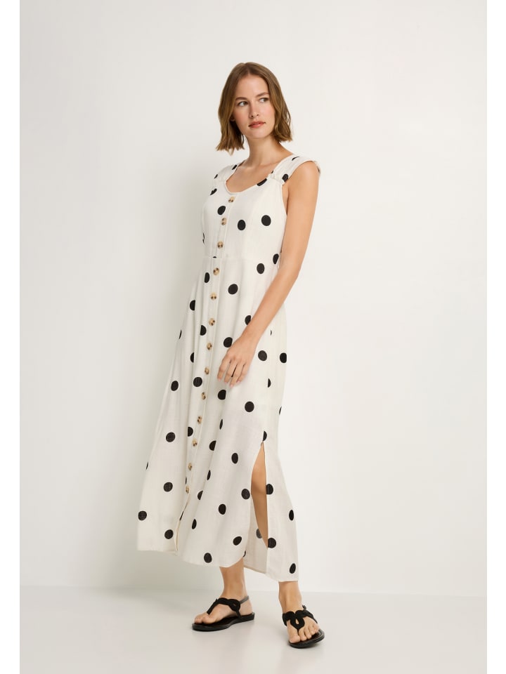 Платье макси в бежевый и черный горошек LASCANA
Платье макси в бежевый и черный горошек LASCANA
