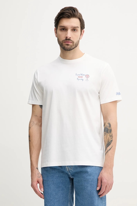 Хлопковая футболка Mc2 Saint Barth, белый 
Хлопковая футболка Mc2 Saint Barth, белый