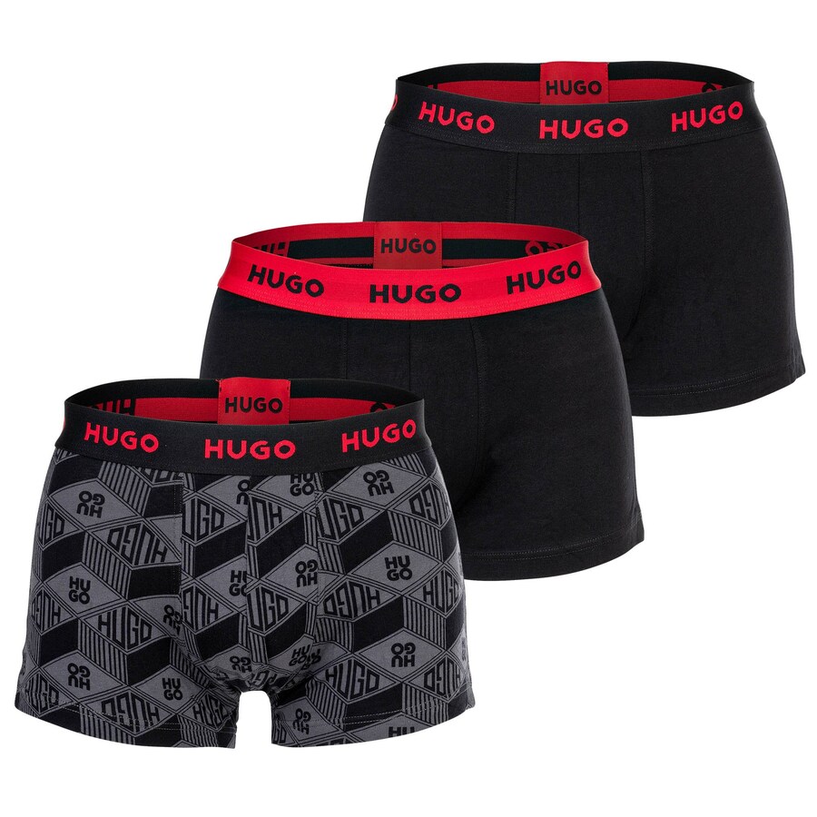 Боксеры HUGO, цвет Grey/Black 
Боксеры HUGO, цвет Grey/Black
