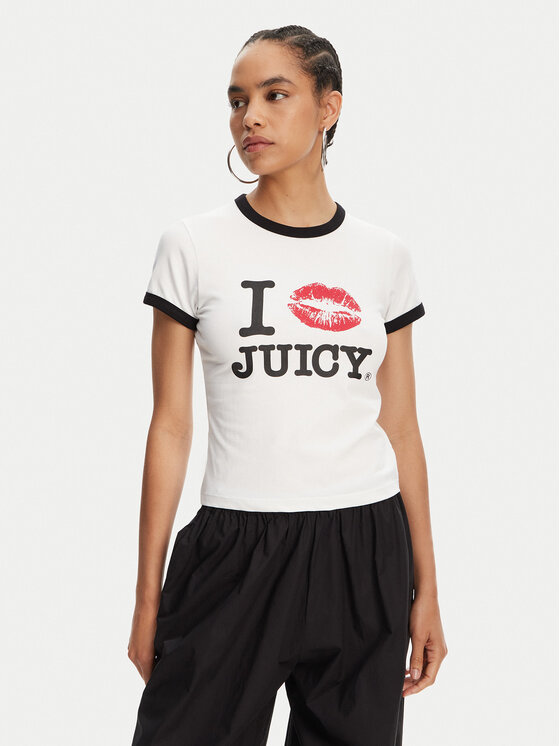 Облегающая футболка I Kiss JCWCT125318 Juicy Couture, белый
Облегающая футболка I Kiss JCWCT125318 Juicy Couture, белый