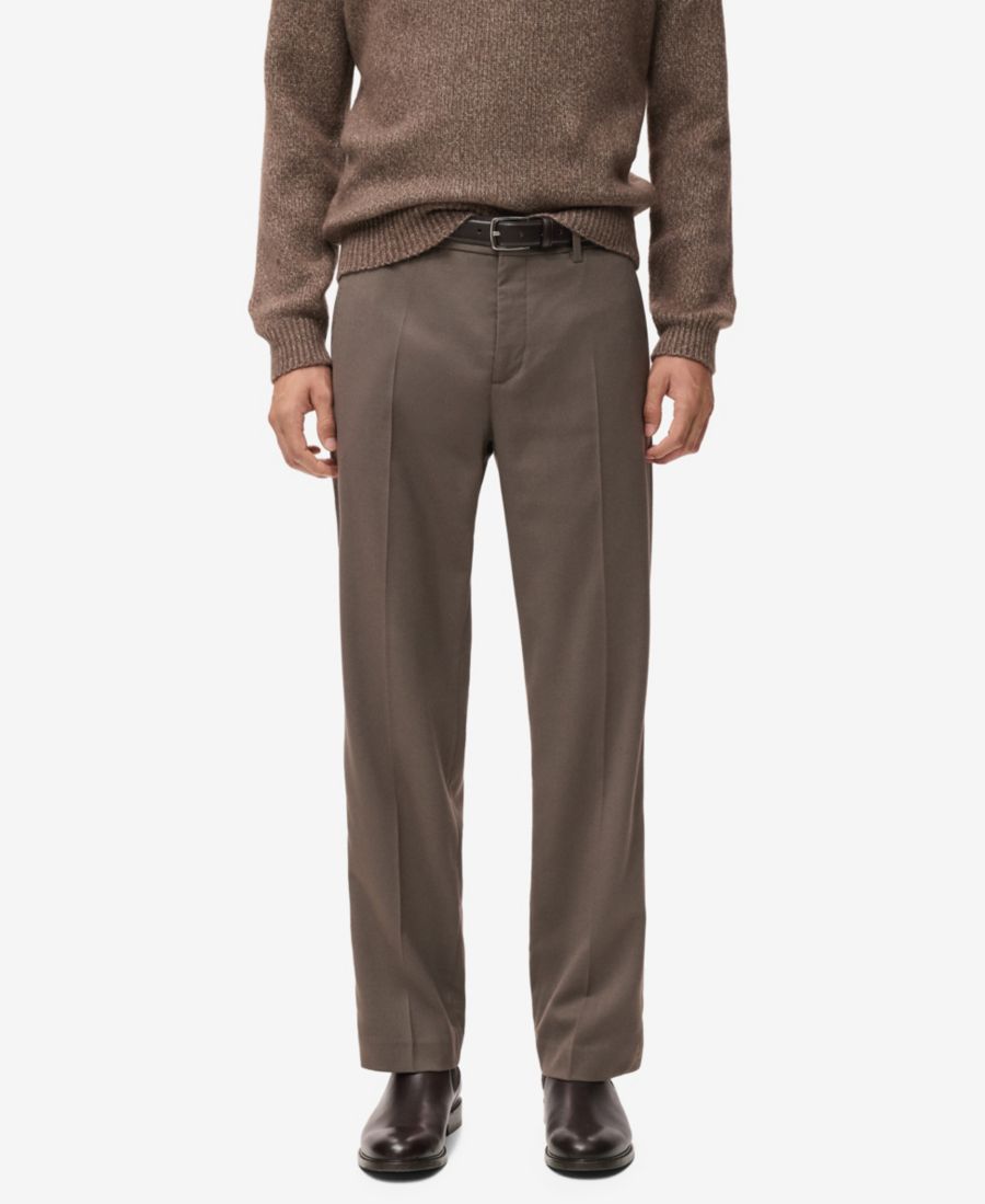 Мужские брюки прямого кроя со складками MANGO, Medium Brown
Мужские брюки прямого кроя со складками MANGO, Medium Brown