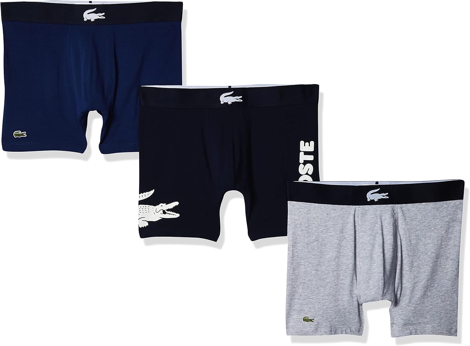 Lacoste мужские хлопковые стрейч боксеры с большим принтом крокодила, 3 шт, Navy Blue (New)
Lacoste мужские хлопковые стрейч боксеры с большим принтом крокодила, 3 шт, Navy Blue (New)