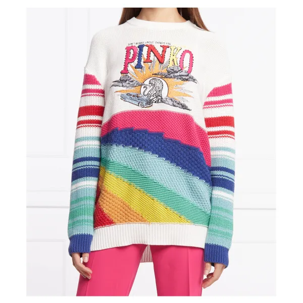 Свитер свободного кроя Pinko, белый
Свитер свободного кроя Pinko, белый