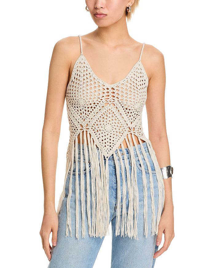 Вязаный топ с бахромой - Exclusive AQUA, белый
Вязаный топ с бахромой - Exclusive AQUA, белый