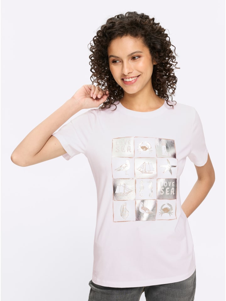 Рубашка с короткими рукавами белого цвета Heine
Рубашка с короткими рукавами белого цвета Heine