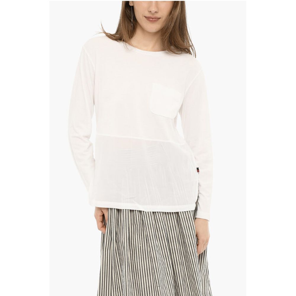 Футболка с круглым вырезом, нагрудным карманом и разрезом по бокам Woolrich, White
Футболка с круглым вырезом, нагрудным карманом и разрезом по бокам Woolrich, White