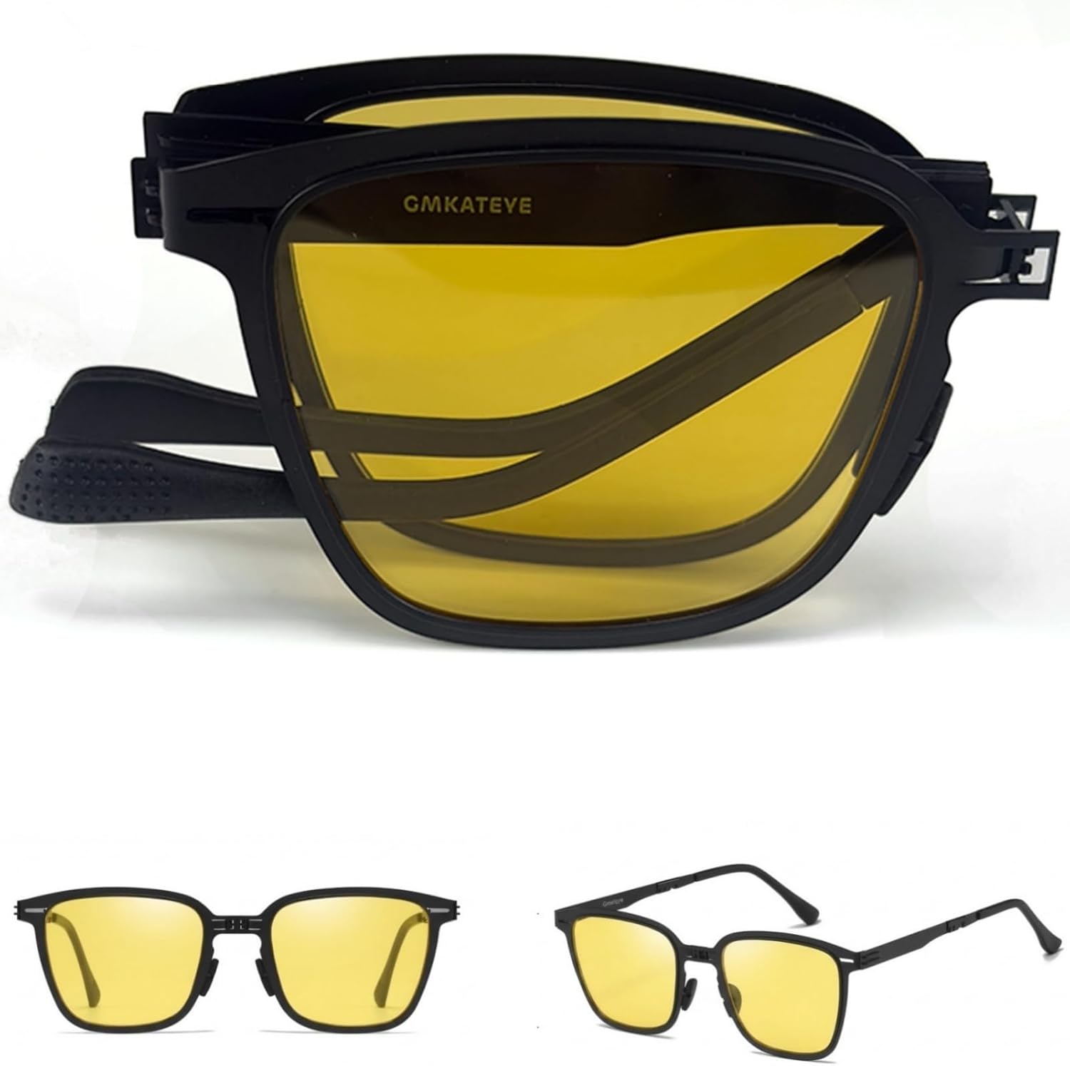 Поляризованные складные солнцезащитные очки для женщин и мужчин, легкие складные солнцезащитные очки с металлической оправой, квадратной формы, прочные солнцезащитные очки GMKATEYE, Yellow Night Vision
Поляризованные складные солнцезащитные очки для женщин и мужчин, легкие складные солнцезащитные очки с металлической оправой, квадратной формы, прочные солнцезащитные очки GMKATEYE, Yellow Night Vision