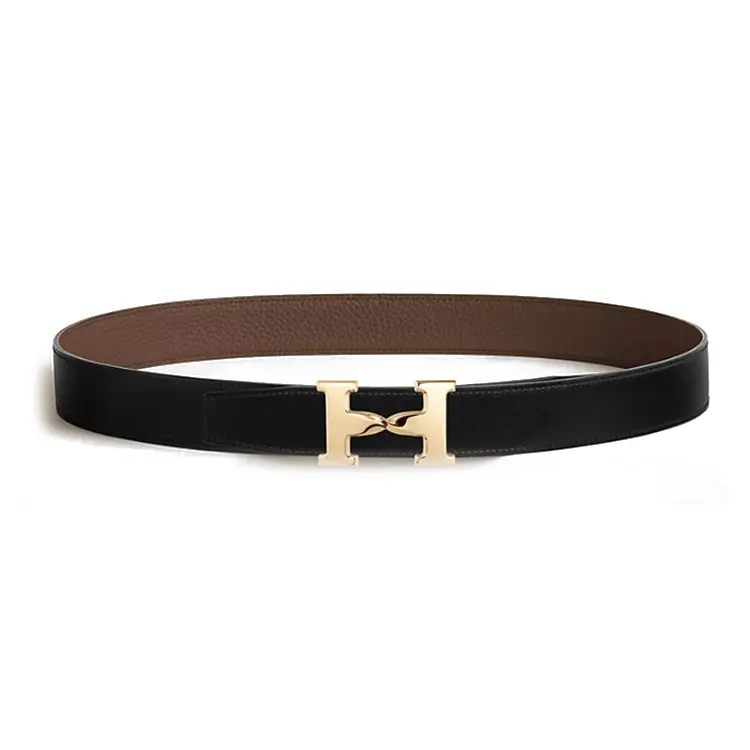 Кожаный ремень из телячьей кожи, нержавеющая сталь, резина Женский черный/коричневый Ширина 3,2 см HERMES
Кожаный ремень из телячьей кожи, нержавеющая сталь, резина Женский черный/коричневый Ширина 3,2 см HERMES